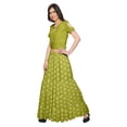 thumbnail image 2 of Moomaya Ethnic Dress For Women Printed Long Skirt And Cold Shoulder Crop Top Set, 2 of 6