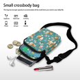 thumbnail image 7 of HELLHERO Midnight Galaxy Cat Double Zipper Travel Crossbody Purse Double Deck for Daily Commute or Casual Outings, 7 of 7