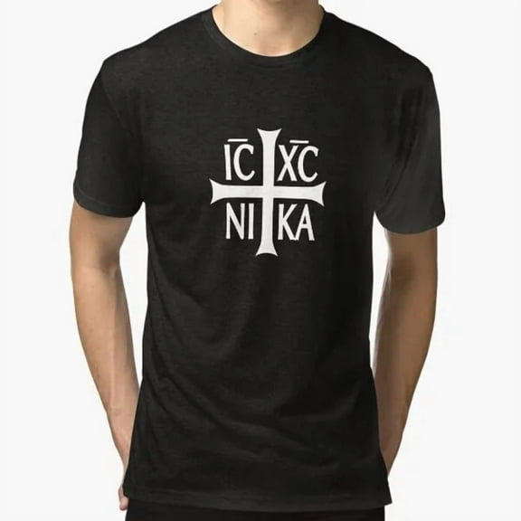 100% cotton tshirts men tee IC XC NIKA cross christian orthodox T-Shirt