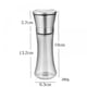 thumbnail image 2 of Juego de molinillo de sal y pimienta con cuerpo de vidrio transparente, recargable con acero inoxidable para cocinar en casa, rotor de cerámica, a prueba de humedad, portátil para uso en exteriores, 2 of 6