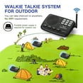 thumbnail image 3 of Wireless Intercom System Hosmart 1/2 Mile Long Range 7-Channel Security Wireless Intercom System for Home or Office 2 Stations Black], 3 of 7