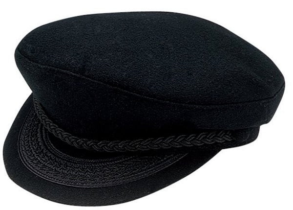 Greek Fisherman Adult Hat Black Braided 