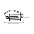 thumbnail image 3 of EeaseMX 1 funda transparente para teléfono móvil, monedero ajustable de PVC con cinturón para mujer (negro), 3 of 8