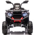 thumbnail image 3 of Sunnyfree Kids ATV with 4x200W Motor, 24V Ride on Toys with Remote, Powered 4 Wheeler Quad Car with Bluetooth Music, 3 Speeds, Spring Suspension, Red, 3 of 12