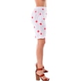 thumbnail image 4 of Azucar Ladies Polka-Dot 100% Linen Shorts w/Pockets for Women in (2) Colors -LLH1727, 4 of 4