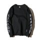 thumbnail image 2 of Sudadera de calle para hombre con cuello redondo y manga larga, jersey con bordado de tendencia, sudaderas de lana sueltas de gran tamaño Afortunado Sencillez, 2 of 2