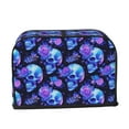 thumbnail image 2 of Haiem cool crystal Skull flower Print Toaster Covers 2 Slice Wide Slot,Bread Dust Cover & Fingerprint Protection,Bread Machine Cover,Appliance Covers, 2 of 7