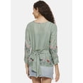 thumbnail image 3 of Women Casual Light Green Top, 3 of 5