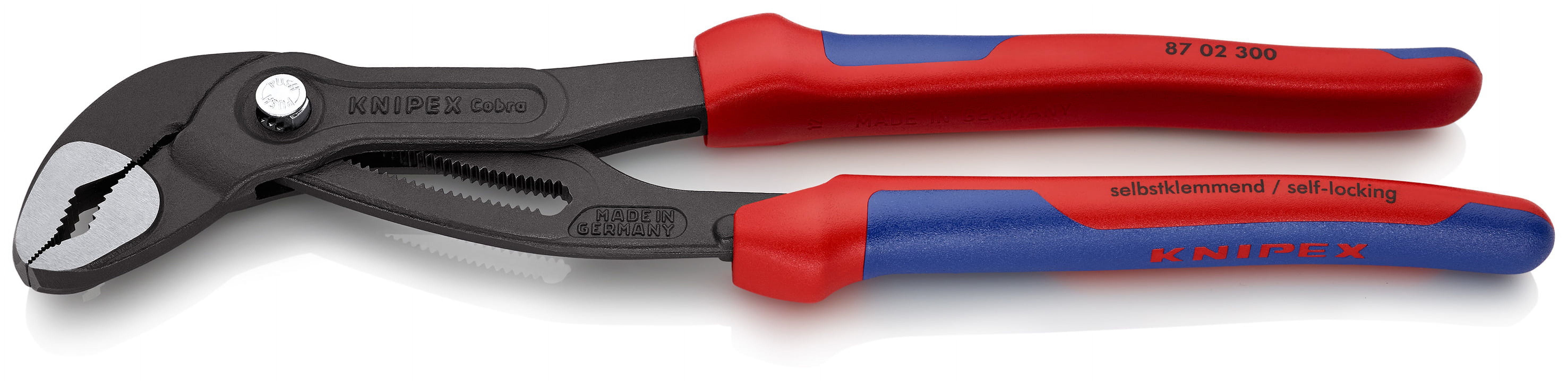 KNIPEX Tools 9K 00 80 05 US, Cobra Pliers Set, Comfort Grip Handles 7, 10, and 12-Inch, 3-Piece