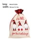 thumbnail image 5 of Injueey Saco con cordón de Navidad Letras impresas Regalos Snacks Stocking Goodie Bag Tamaño grande Niños Regalo Hogar Decoración de la Kits de decoración para fiestas Beige, 5 of 6
