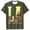 Army Green, variant on Mens Los Angeles T-Shirt Black, LA Graphic Tee with City Skyline Design, Stretch Breathable Short Sleeve Regular Fit Casual Shirt,Size M