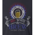 thumbnail image 2 of 9 Crowns Tees Men's 4th of July USA Independence Day T-Shirt (Brew-navy, XX-Large), 2 of 4