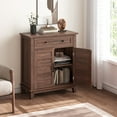 thumbnail image 3 of Farmhouse Sideboard with 3 Adjustable Shelves & Large Drawer, Kitchen Storage Cabinet for Dining Room & Entryway, 3 of 7
