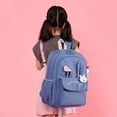thumbnail image 5 of 1pc Large Capacity Backpack For Primary School Middle School Students, Cute Rabbit Ears Shape Backpack With Cute Rabbit Pendant And Badge, Outdoor Travel Bag, 5 of 5
