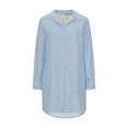thumbnail image 4 of SHTXOZHI Women Button Down Striped Shirt Dresses with Pocket Casual Fall Long Sleeve Blouse Tops, 4 of 7