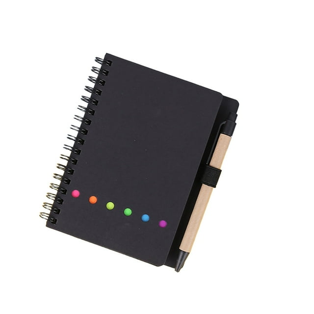Kyusrd Summer Savings Deals 2025!Coil Notebook Advertisement Business Kraft Paper Convenience Sticker Indexes Sticker Combination Creatives Notebook With Notes