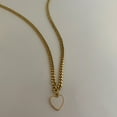 thumbnail image 3 of Statement Heart Curb Chain Necklace, 3 of 5