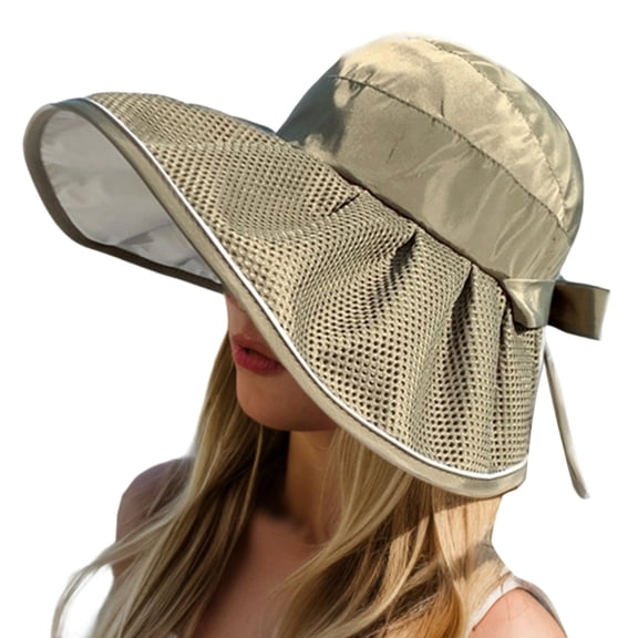 HJYCHN UPF 50 Sun Hat with Wide Brim for Women Men Summer Outdoor Travel Foldable Lightweight Beach Sun Green One Size