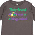 thumbnail image 4 of Inktastic They Found Me in a King Cake Boys or Girls Long Sleeve Toddler T-Shirt, 4 of 5