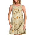 thumbnail image 1 of Fotbe Taco Tortillas Vestido de Verano sin Mangas para Mujer – Vestido Midi Línea A, Estilo Camiseta Floral, Vestido Playero Casual y Fluido, 1 of 7