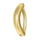 thumbnail image 5 of Belly Piercing Hoop Belly Button Anillos Accesorios Curved 14G Barbell Fashion 10mm Bisagras Navel Mujeres Hombres Joyería del cuerpo Dorado Sunnimix Aro Piercing Vientre, 5 of 8