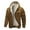 Brown, variant on FYEGRE Men's Winter Lined Hooded Casual Coat Zip Up Windproof Outdoor Warming Jacket For Cold Weather Brown M