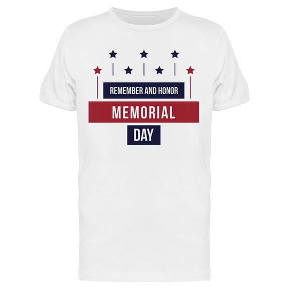 Remember And Honor Memorial Day Retro Graphic Men's T-shirt