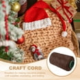 thumbnail image 4 of Uxcell Polyester Macrame Cord, Polypropylene Craft Crochet Bag Rope Yarn Dark Brown, 4 of 7