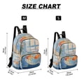 thumbnail image 2 of FORMRS Mini Backpack Purse for Women Quilted Travel Daypack Casual Shoulder Bag, Blue Goldfish, 2 of 7
