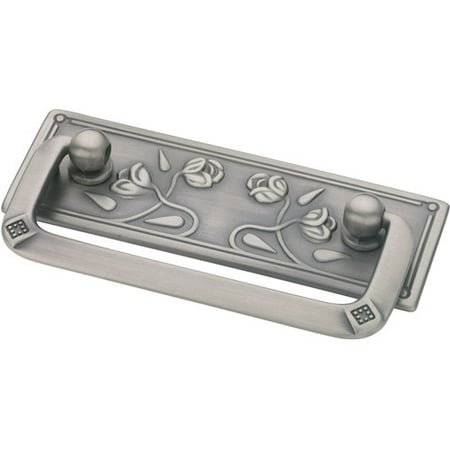 - Bail Pull Antique Nickel Vintage Floral 64mm (904) L-P10111-AN-C