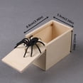 thumbnail image 2 of Caja de broma sorpresa de madera Caja de regalo de dinero de Halloween Broma Navidad Falso juguete de goma para saltar seitruly FN2300-02, 2 of 7