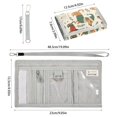 thumbnail image 3 of JIALIOU Nylon Trifold Card Wallet with ID Window Zipper Pocket for Men Women Teen Dachshunds Dog with Sweater and Hat, 3 of 7