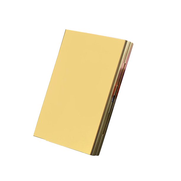 Hi Fancy Cigarette Case Holder Aluminum Alloy Cigarette Case Hard Flip Open Cigarette Box Extra Slim Cigarette Holder Cigarette Storage Container Walmart Com