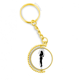 thumbnail image 1 of Hot Beautiful woman standing silueta Anillo de oro de metal llavero llavero, 1 of 3