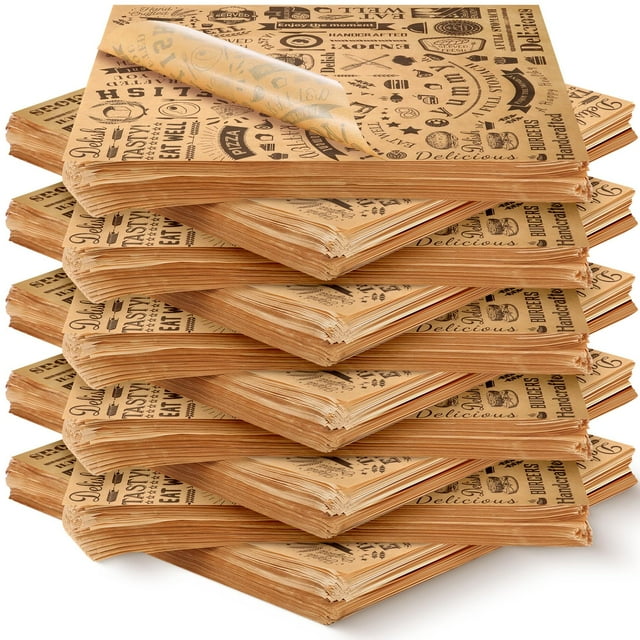 Hojas de papel encerado Outus 1000 unidades, 30 x 30 cm, resistentes a la grasa