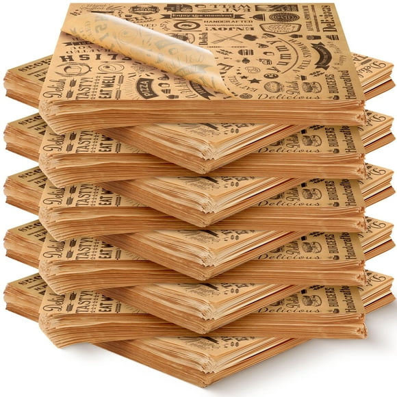 Hojas de papel encerado Outus 1400 unidades, 30 x 30 cm, resistentes a la grasa