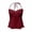 Red, variant on Peplum Tank Tops for Women Y2k Halter Neck Cute Bow Center Ruched Spaghetti Strap Dressy Casual Crop Camisole Tops