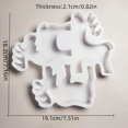 thumbnail image 4 of Billuyoard Molde de fundición de reno de silicona blanca, regalos festivos para seres queridos, forma de silicona, Navidad, no tóxico Artesanía, 4 of 6