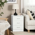 thumbnail image 2 of HOMCOM Bedside Table, Night Stand with 3 Drawer for Bedroom, 2 of 10