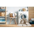 thumbnail image 2 of Ahgly Company Machine Washable Indoor Rectangle Abstract Blanched Almond Beige Area Rugs, 2' x 5', 2 of 7