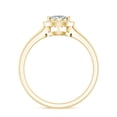 thumbnail image 3 of Rosec Jewels Moissanite Pear Shaped Engagement Ring with Halo - 5X7 mm - Teardrop Ring - D-VS1 Quality Certified, 14K Yellow Gold, US 10.50, 3 of 9