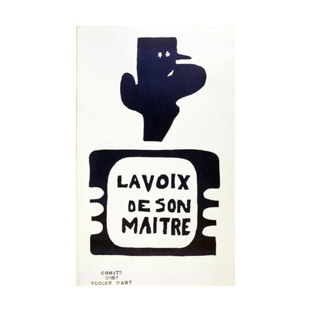 'La Voix De Son Maitre', Advertising Campaign Against General Charles De Gaulle, May 1968 Print Wall (Best Car Advertising Campaigns)