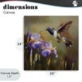 thumbnail image 4 of Stupell Industries Cottage Hummingbird & Purple Irises Canvas Art, 24 x 24, by Tina LeCour, 4 of 8