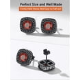 thumbnail image 3 of Pendientes de Botón PROSTEEL Granate Rojo Cuadrado con Circonita Cúbica Plata de Ley, 3 of 6