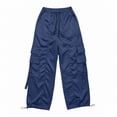 thumbnail image 6 of Cmtiyu Cargo Pants Women, High Waist Drawstring Hiking Pants, Casual Outdoor Athletic Trousers with Pockets, S-2XL, 6 of 8