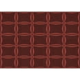 thumbnail image 1 of Ahgly Company Tapis d'Intérieur Rectangulaires Transitionnels Rouges Lavables à la Machine, 8 Pieds x 10 Pieds, 1 of 7