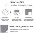 thumbnail image 4 of 25pcs Square Tile Stickers For Kitchen And Bathroom - Grey Decals, 4 of 5