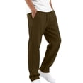 thumbnail image 4 of Klisyaur Mens Sweatpants Drawstring Straight Legs Sports Joggers Pant with Pockets Loose Elastic Waist Casual Trousers, 4 of 6