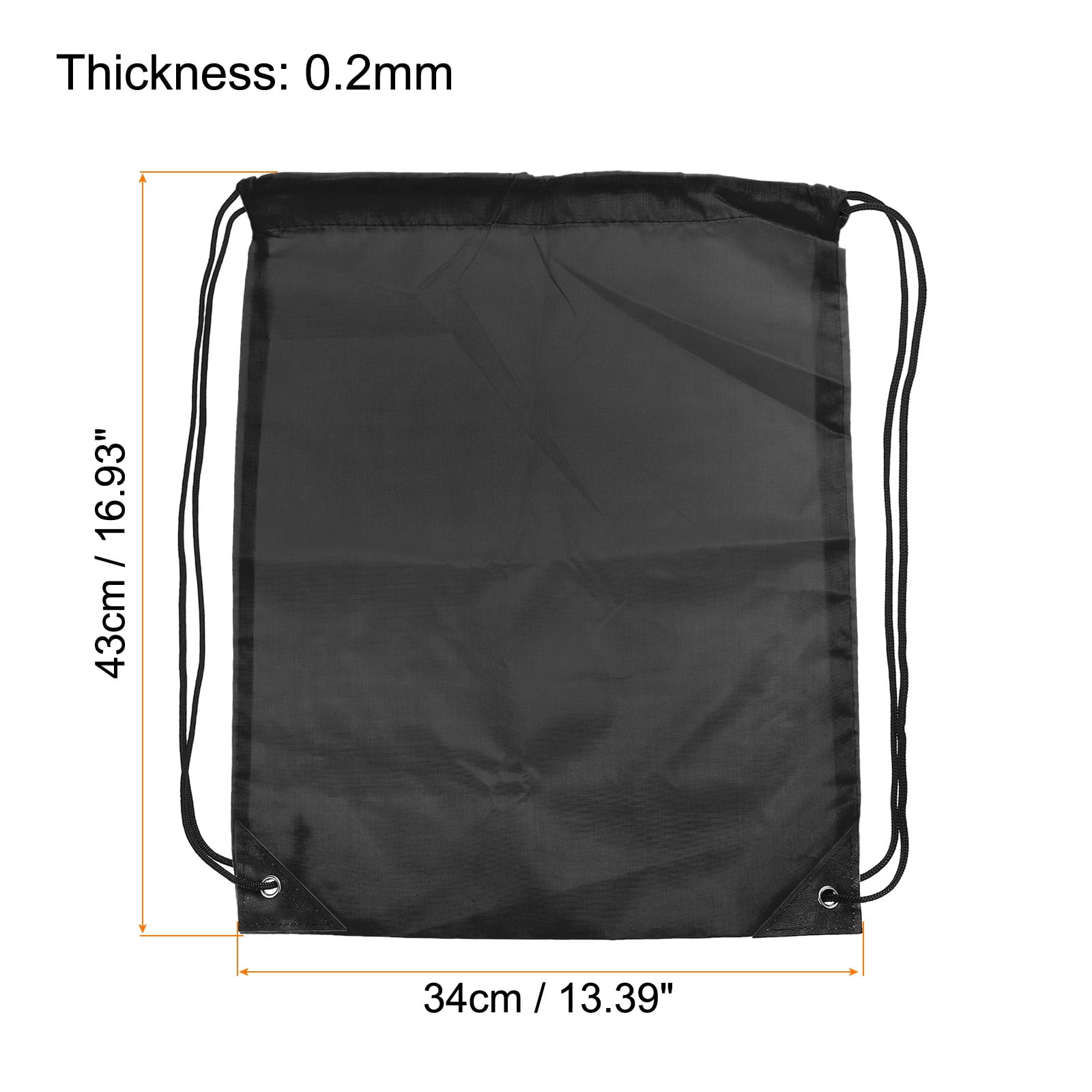 Uxcell Drawstring Bag Oxford Cloth Draw String Sack for Gym