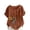#0034-Brown, variant on Uootdi Woman Cotton Linen Tops Boho Floral Printed Short Sleeve Shirt Trendy Spring Summer Beach T-Shirt Gift